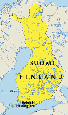 Map of Finland