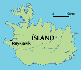 Map of Iceland