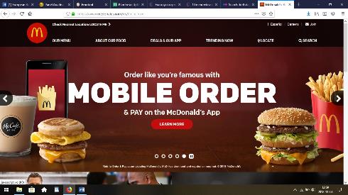 McDonald's mobile order