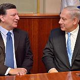 Barroso, Netanyahu talk Iran, peace process