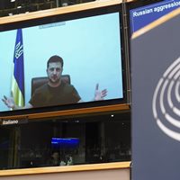 Prove you are with us, Ukraine's Zelensky tells EU Parliament