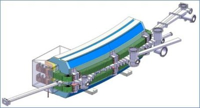 Drawing of one of the magnets that will be built by CERN with the support of SESAME and EU funding