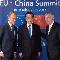 Tusk - Li Keqiang - Juncker - Photo EC EU and China stand firm in support of Paris climate deal