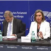 Hahn - Mogherini - Photo EC Commission recommends membership talks for Albania, Macedonia