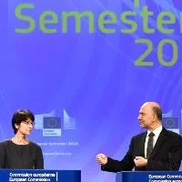 Thyssen - Moscovici - Photo EC France moves off EU's deficit list, Romania and Hungary warned