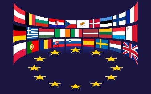 European Union flags - Image by Gordon Johnson on Pixabay