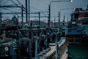 European-made armoured vehicles - Photo © European Union 2025