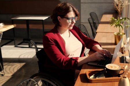 Disabled person on wheelchair - Photo by Marcus Aurelius on Pexels