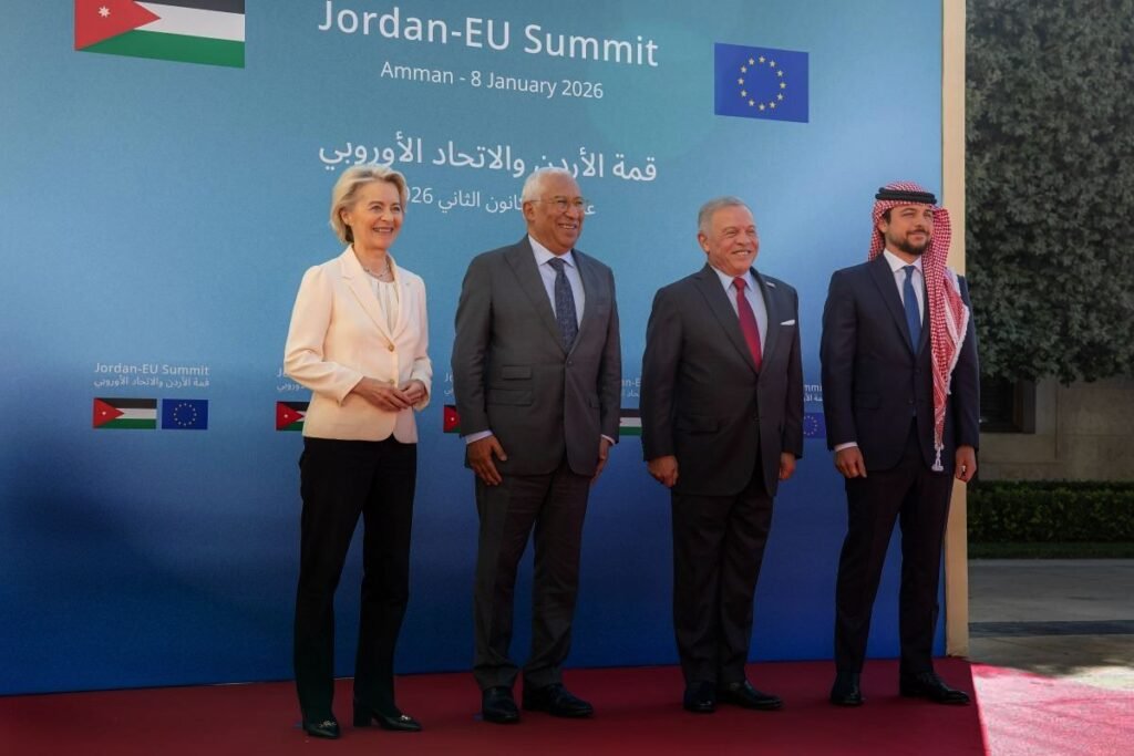 von der Leyen - Costa - King Abdallah II - Hussein ben Abdallah  - Photo © European Union 2026