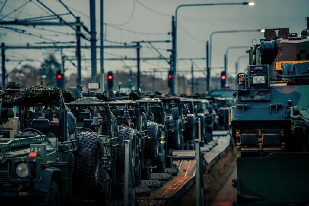 European-made armoured vehicles - Photo © European Union 2025