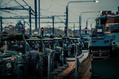 European-made armoured vehicles - Photo © European Union 2025