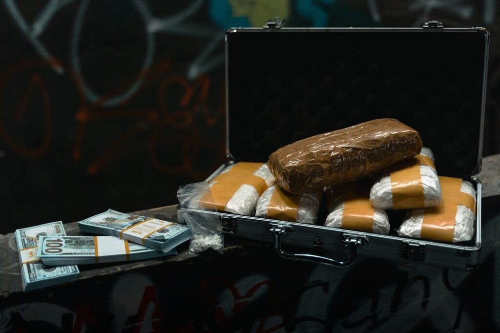 Drug trafficking - Photo by MART PRODUCTION on Pexels