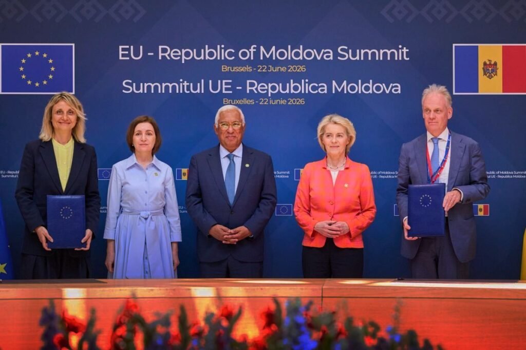 Nistor - Sandu - Costa -von der Leyen - Koopman- Photo © European Union 2026